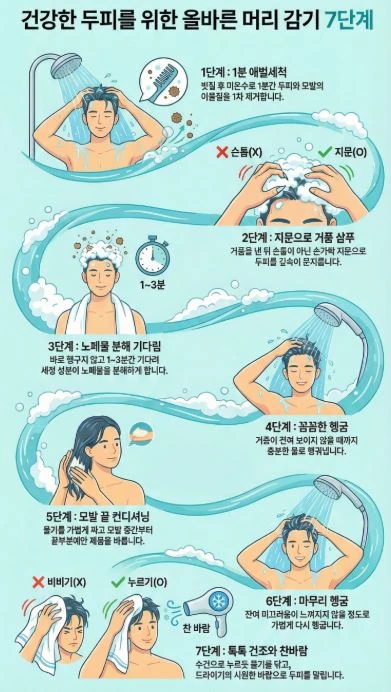 머리감기7단계
