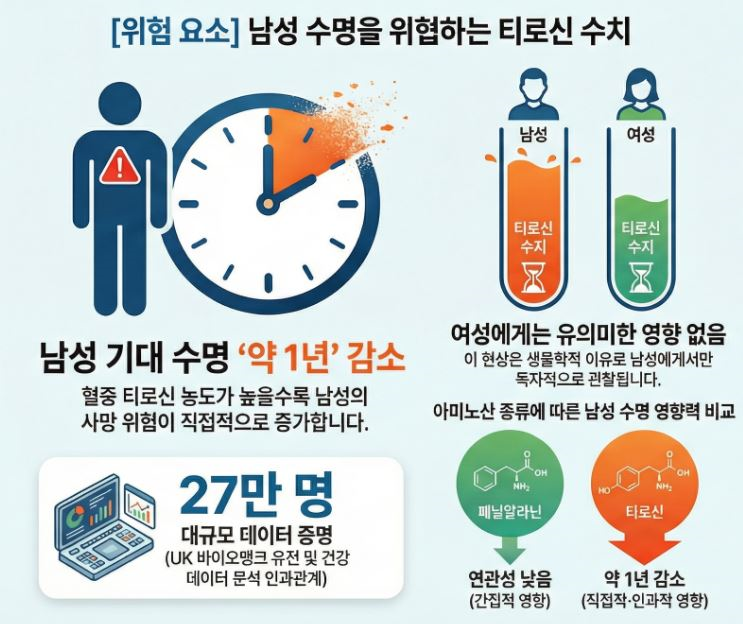 티로신-남자영향