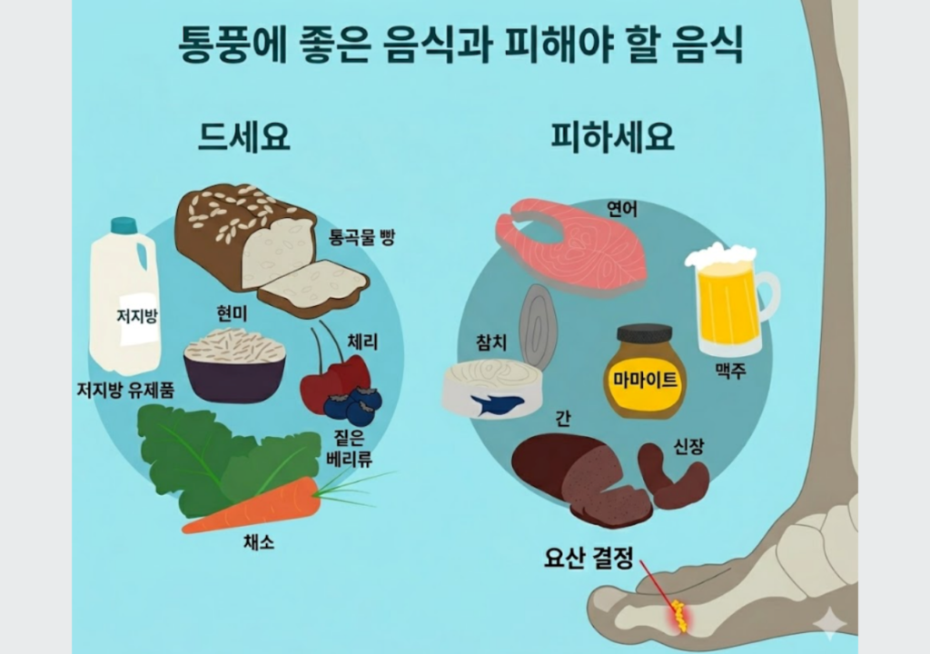 통풍-좋은-음식과-나쁜-음식