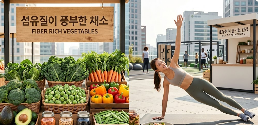 섬유질채소-운동