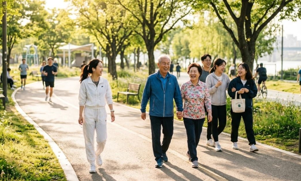 아침-산책-하는-모습